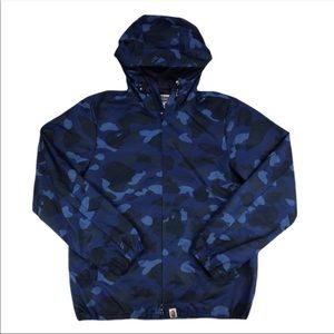 BLUE CAMO BATHING APE WINDBREAKER